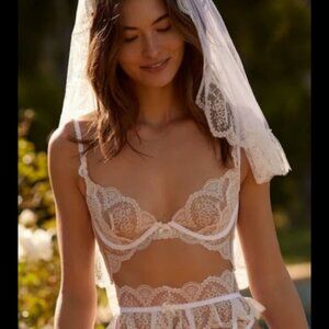 For Love & Lemons Forever Bridal Bra XS
